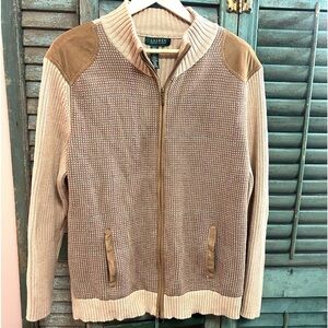 Lauren Ralph Lauren zip up cardigan vintage 90’s